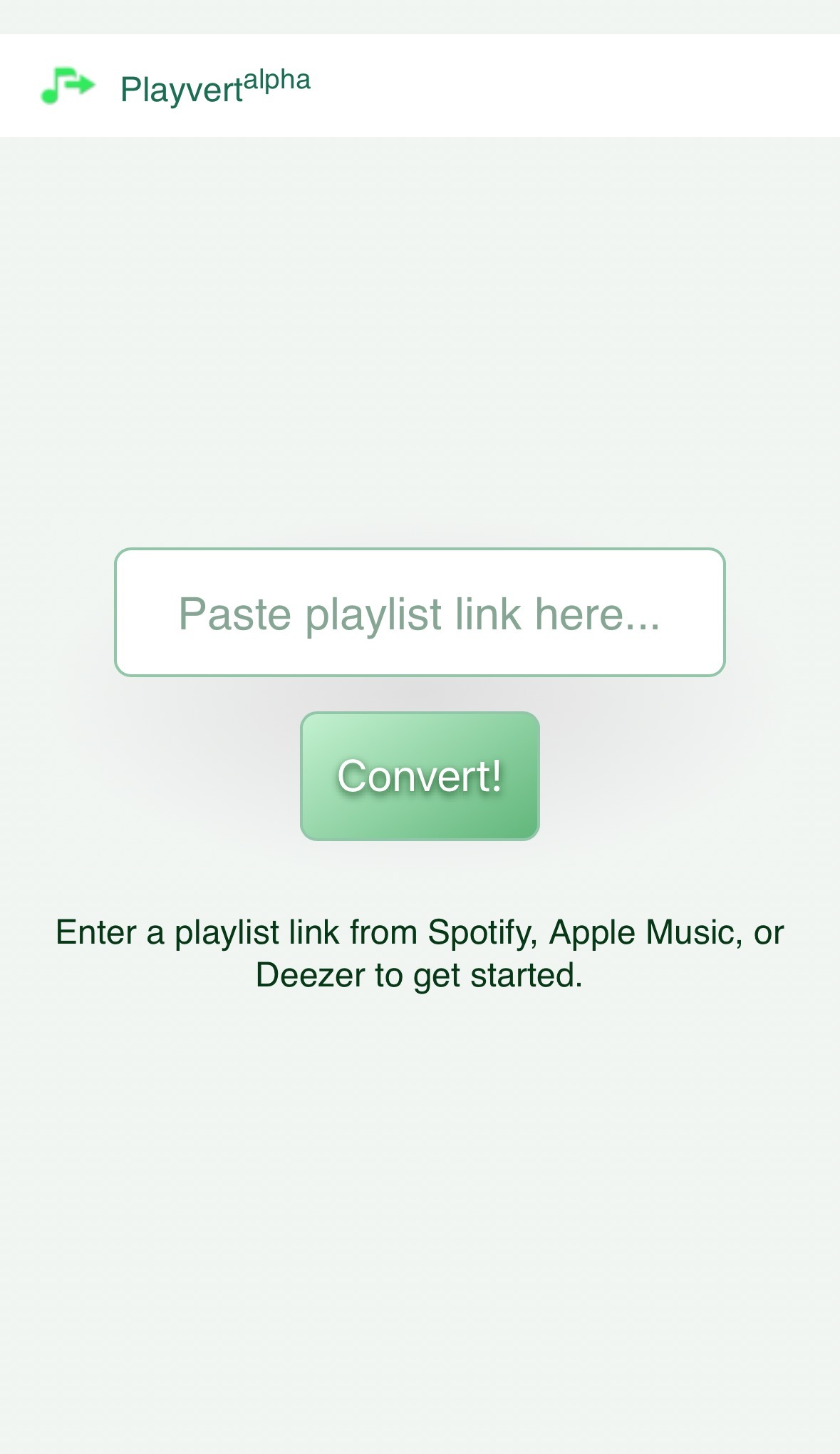 Screenshot links to Playvert site